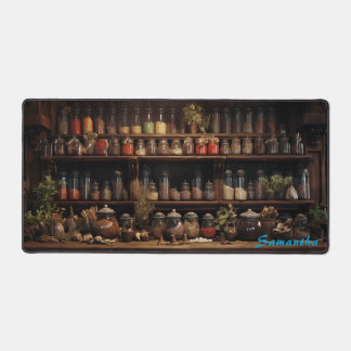 Personalised Spice Shop Counter Desk Mat