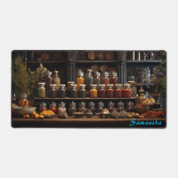 Personalised Spice Shop Counter Desk Mat
