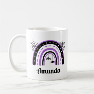 Personalised Spider Rainbow Halloween Coffee Mug