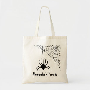 Personalised Spider Web Halloween Treat Bag