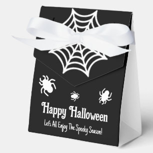 Personalised Spiderweb Halloween Favour Box