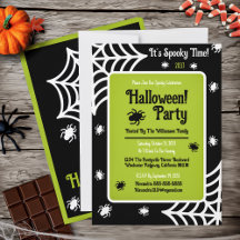 Personalised Spiderweb Halloween Party