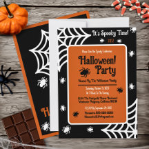 Personalised Spiderweb Halloween Party