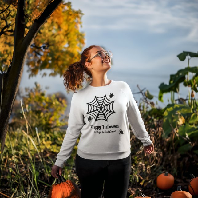 Personalised Spiderweb Halloween Sweatshirt (Creator Uploaded)