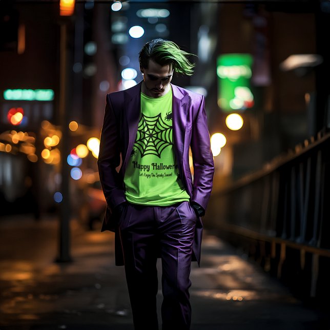 Personalised Spiderweb Halloween T-Shirt (Creator Uploaded)