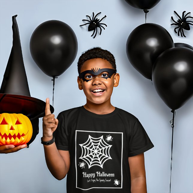 Personalised Spiderweb Halloween T-Shirt (Creator Uploaded)