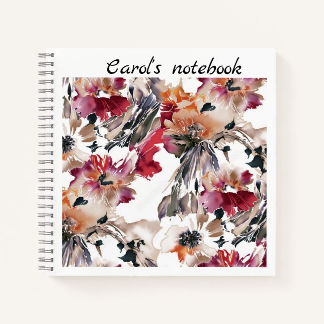 Personalised Spiral Notebook (Front)