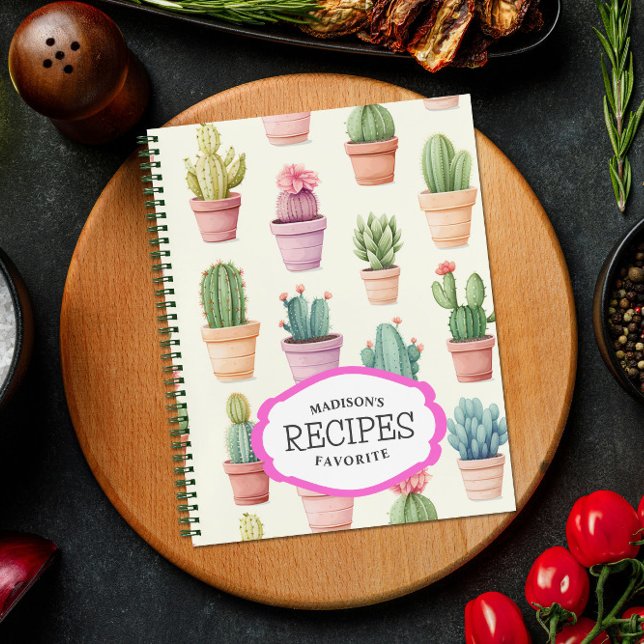 Personalised Spiral Recipe Book: Kitchen Supplies Notebook (Creator Uploaded)