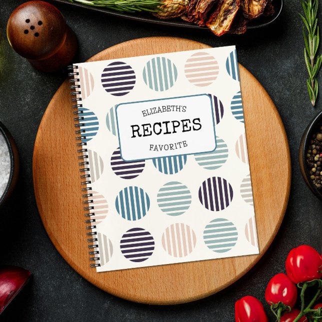 Personalised Spiral Recipe Book: Vibrant Kitchen  Notebook (Creator Uploaded)