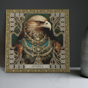 Personalised Spirit Eagle Tribal Altarpiece Tile