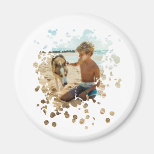 Personalised Splash Art Custom Magnet