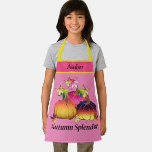 Personalised Splendorous Autumn Pumpkin Apron