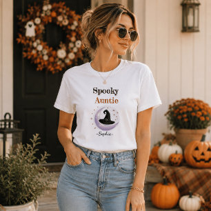 Personalised Spooky Auntie – Halloween Shirt