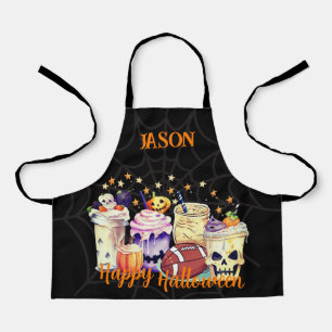 Personalised Spooky for Sports Fans Halloween kids Apron