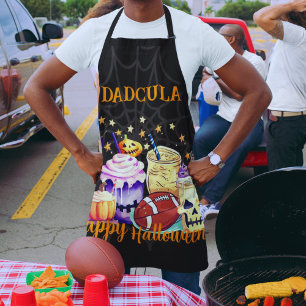 Personalised Spooky for Sports Fans Halloween Men Apron