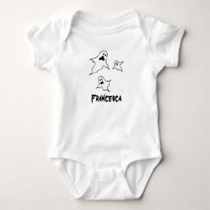 Personalised Spooky Halloween Ghosts Baby Bodysuit