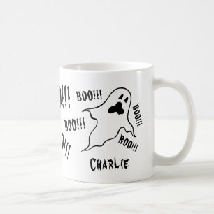 Personalised Spooky Halloween Ghosts Coffee Mug