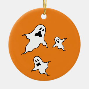 Personalised Spooky Halloween Ghosts Tree Ornament