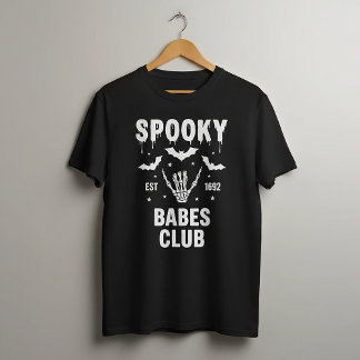 Personalised Spooky Halloween Group College Party T-Shirt