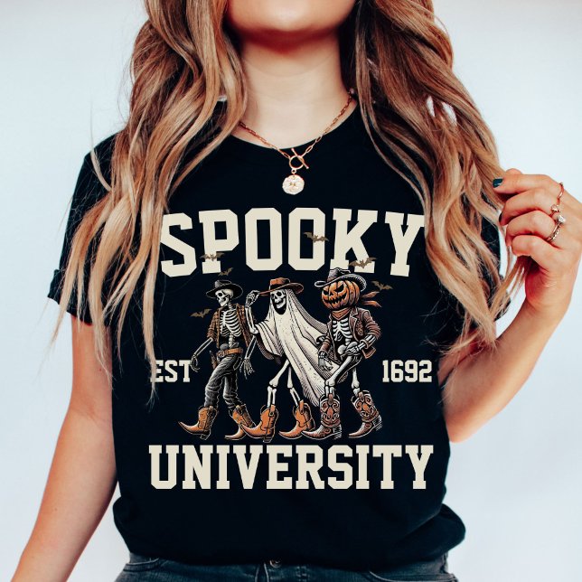 Personalised Spooky Halloween Group College Party T-Shirt (Creator Uploaded)