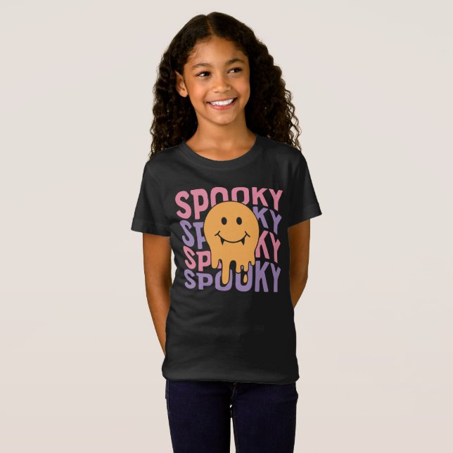 Personalised Spooky Halloween T-Shirt  (Front Full)