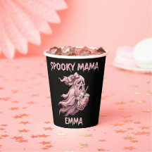 Personalised Spooky Mama Coquette Boba Pink Ghost