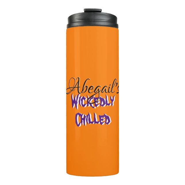 Personalised Spooky Thermal tumbler (Front)