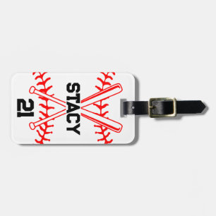 Personalised Sport Baseball Ball Bats  Luggage Tag