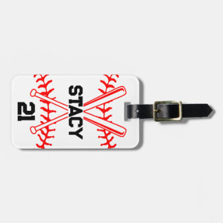 Personalised Sport Baseball Ball Bats  Luggage Tag