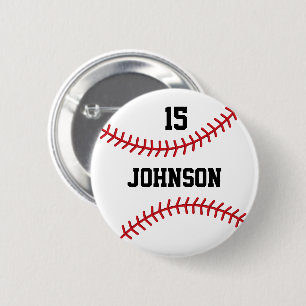 Personalised Sport Baseball / Softball  Button