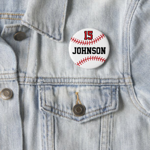Personalised Sport Baseball / Softball  Button