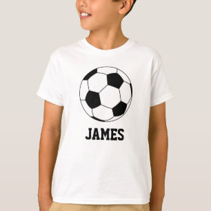 Personalised Sport Soccer ball White T-Shirt