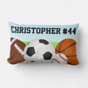 Personalised Sports All-Star Custom Name Pillow