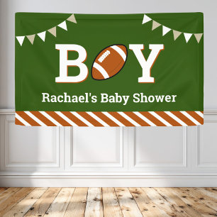 Personalised Sports Boy Football Baby Shower Banner