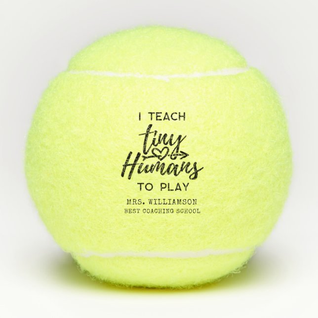 Personalised Sports Coach Teacher Tennis Balls (Front)