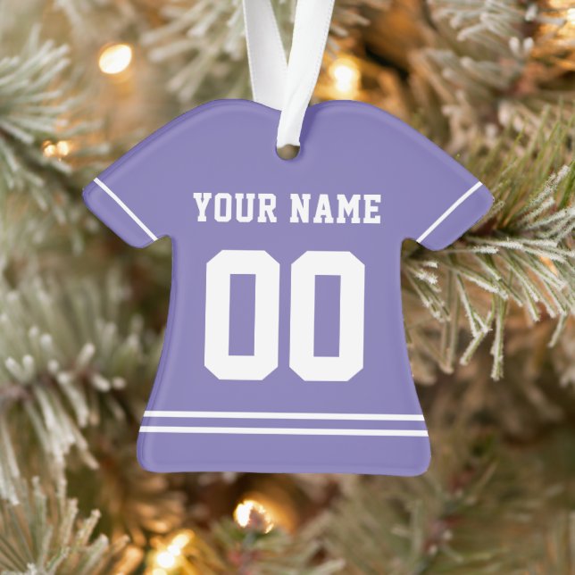 Personalised Sports Jersey Style Ornament (Tree)