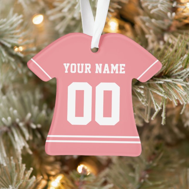 Personalised Sports Jersey Style Ornament (Tree)