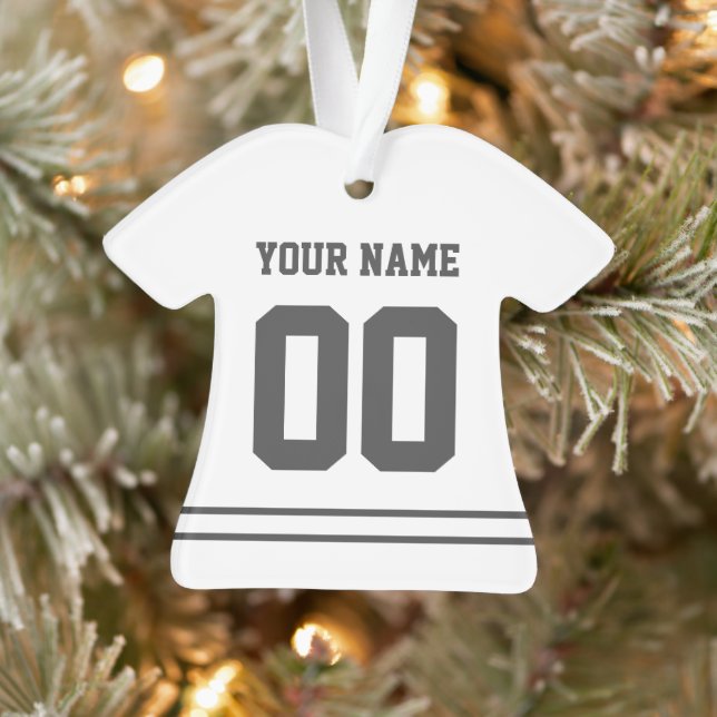 Personalised Sports Jersey Style Ornament (Tree)