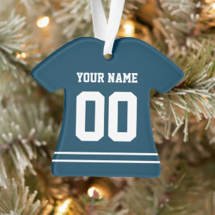 Personalised Sports Jersey Style Ornament