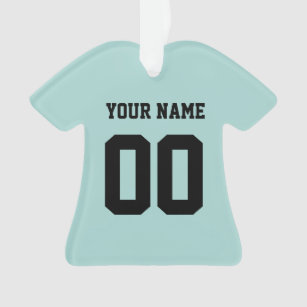 Personalised Sports Jersey Style Ornament