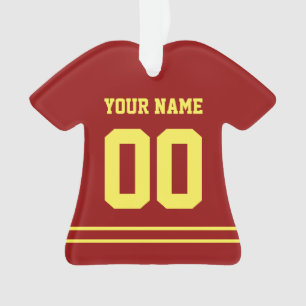 Personalised Sports Jersey Style Ornament