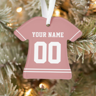 Personalised Sports Jersey Style Ornament