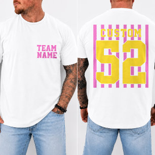 Personalised Sports Jersey with Name and Number T-Shirt