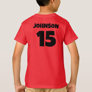 Personalised Sports Name Number T-Shirt