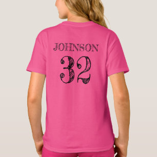 Personalised Sports Name Number T-Shirt
