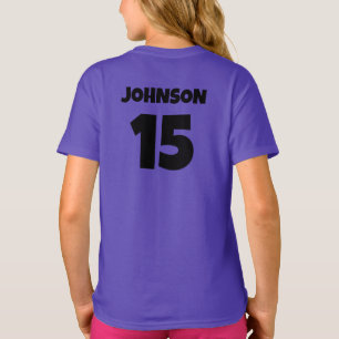 Personalised Sports Name Number T-Shirt