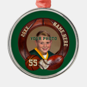 Personalised Sports Ornaments Your PHOTO, TEXT
