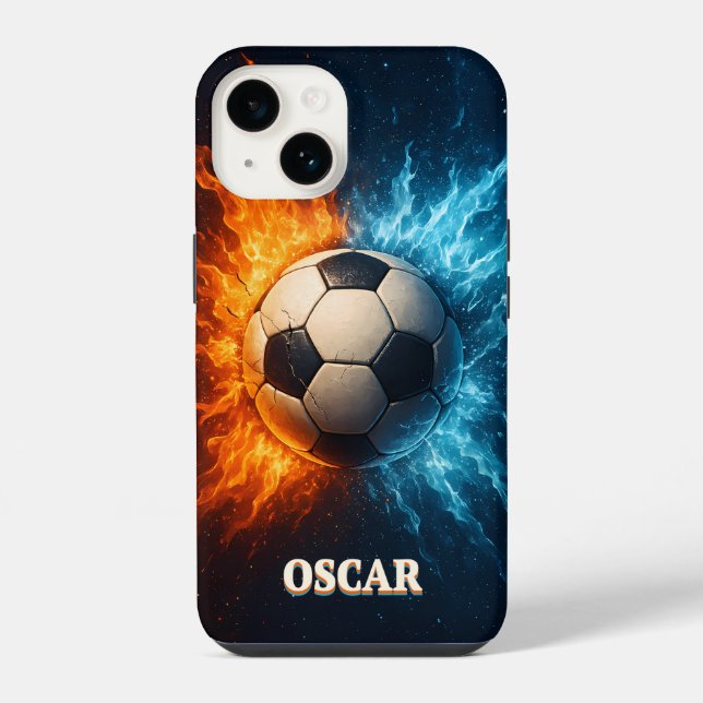 Personalised Sports/Soccer iPhone 14 Case (Back)