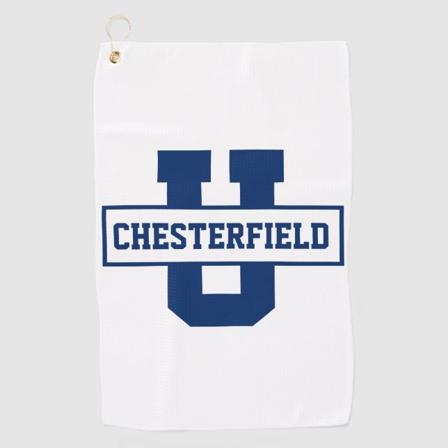 Personalised sports team monogram template golf towel (Front)