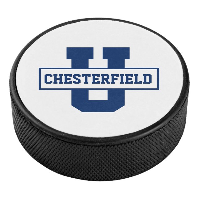 Personalised sports team monogram template hockey puck (3/4)